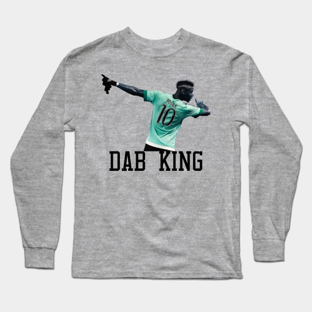 Dab King - Paul Pogba Long Sleeve T-Shirt by sfajar